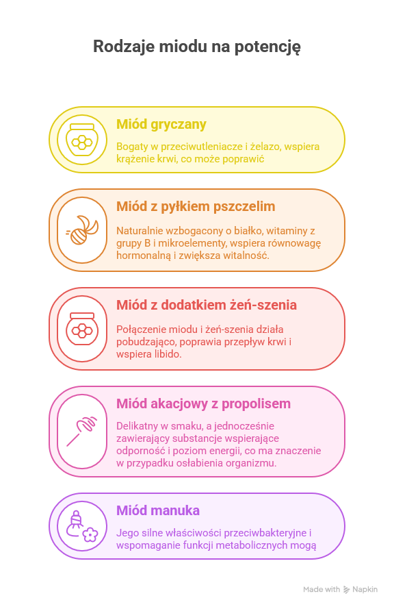 Miód na potencję – infografika